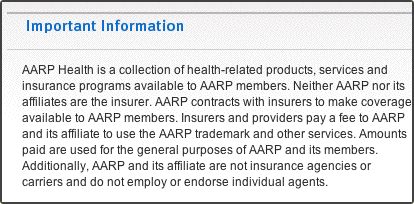 AARP Disclosure